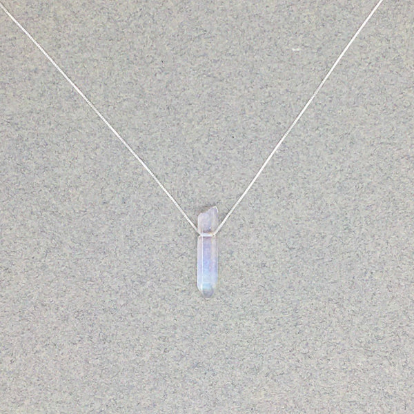 Clear Quartz Corded Necklace - Polished Point Corded Necklace | New Moon  Beginnings